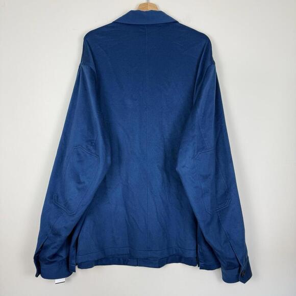 NWT Ermenegildo Zegna Blue 100% Cashmere Overshirt Jacket Made In Italy $2895 - Picture 2 of 13